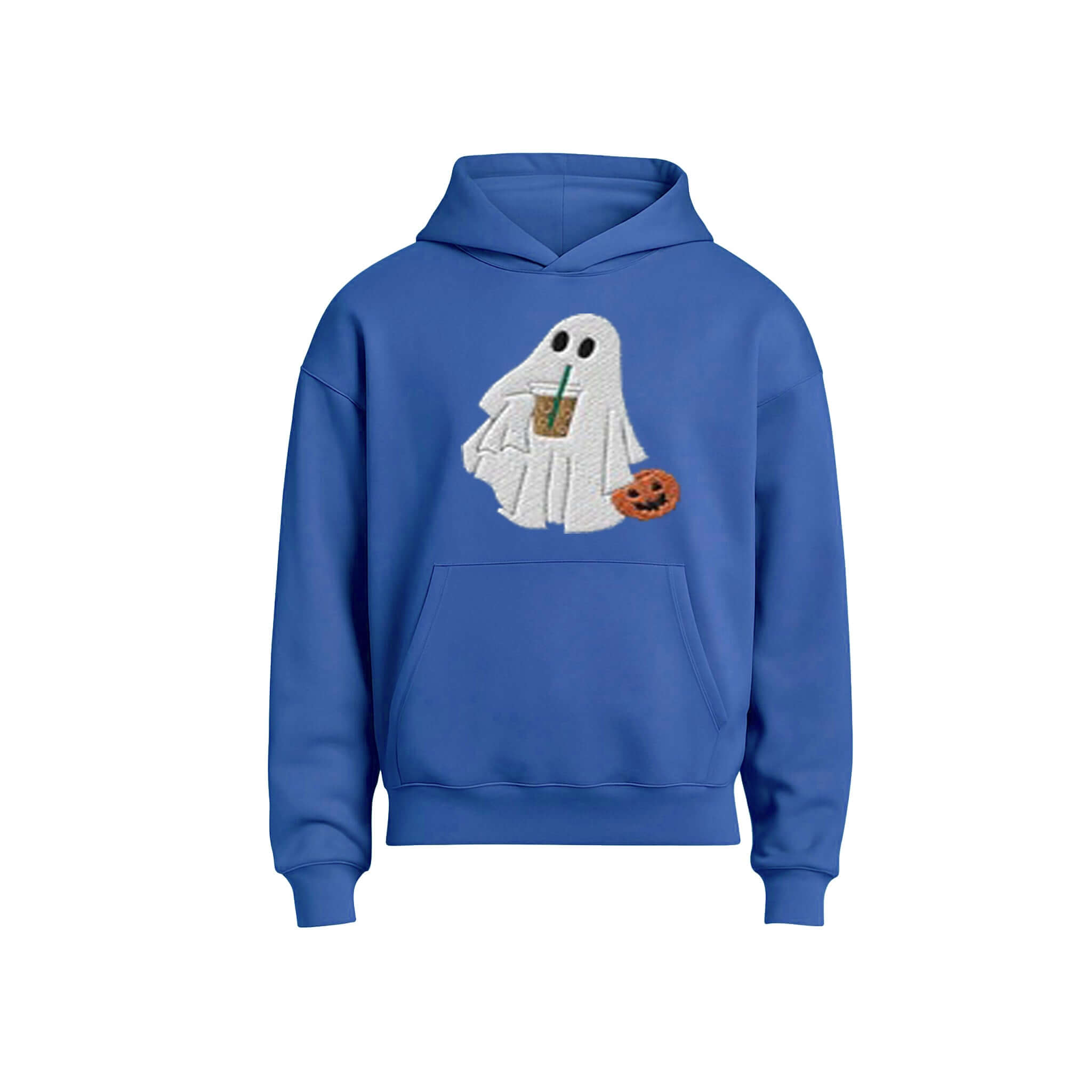 Royal Blue Boo & Boba Halloween Hoodie Limited Drop by FTL