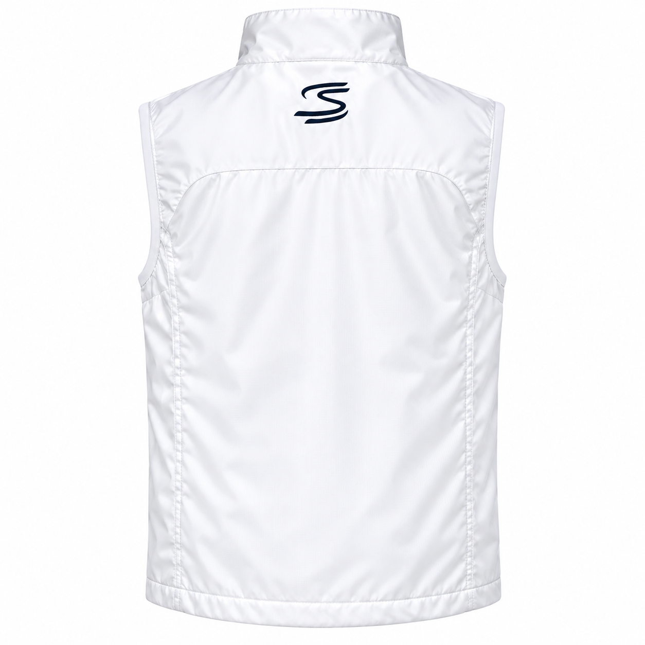 Ayrton Senna F1 Stripe Windbreaker White Vest Back