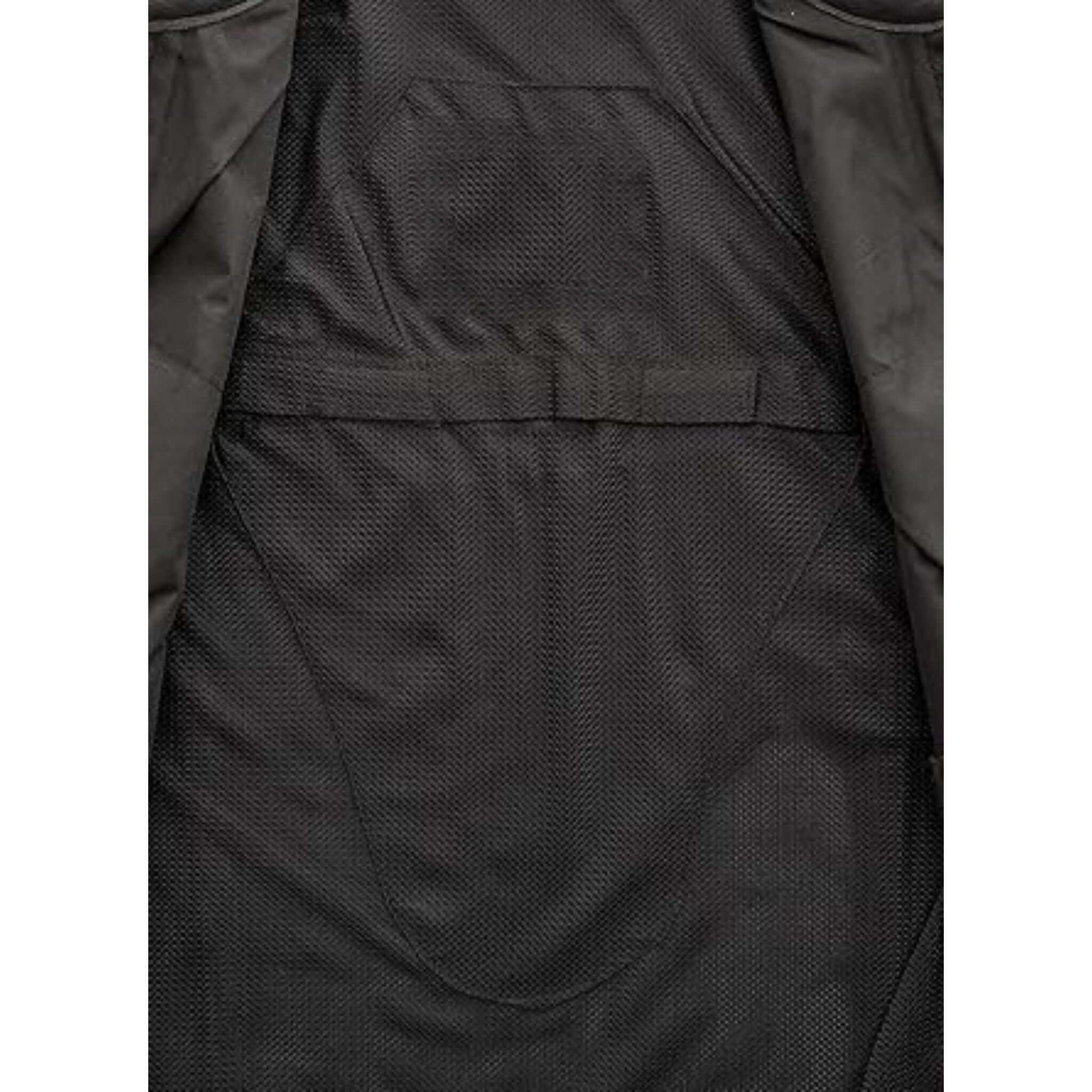 Guardian Men Black Leather Biker Vest FTL Traders