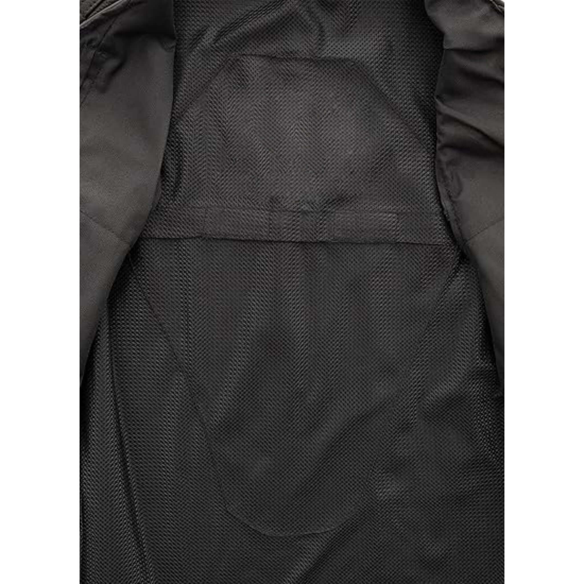 Premium Men Club Black Leather Vest with Zipper
