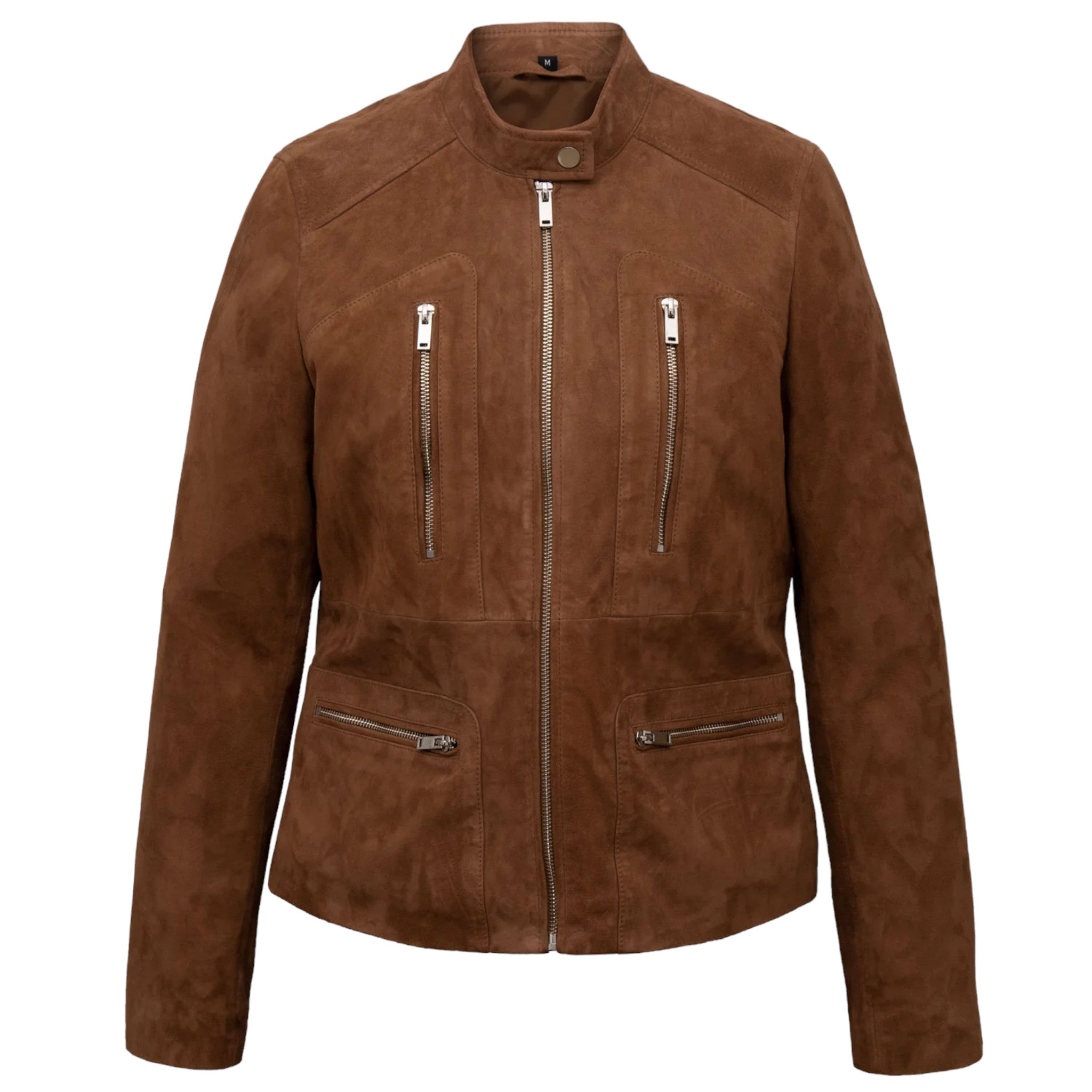 Women Stylish Suede Jacket Rugged & Chic Outerwear