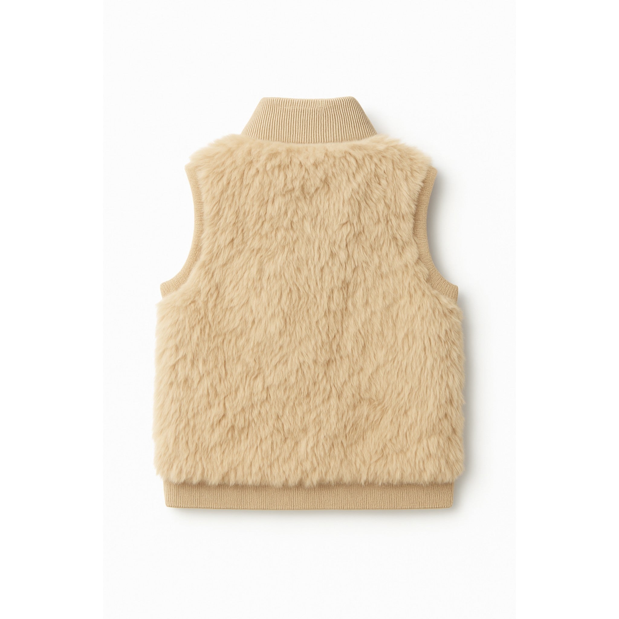 Women Faux Fur Zip-Up Vest Stylish & Cozy Outerwear